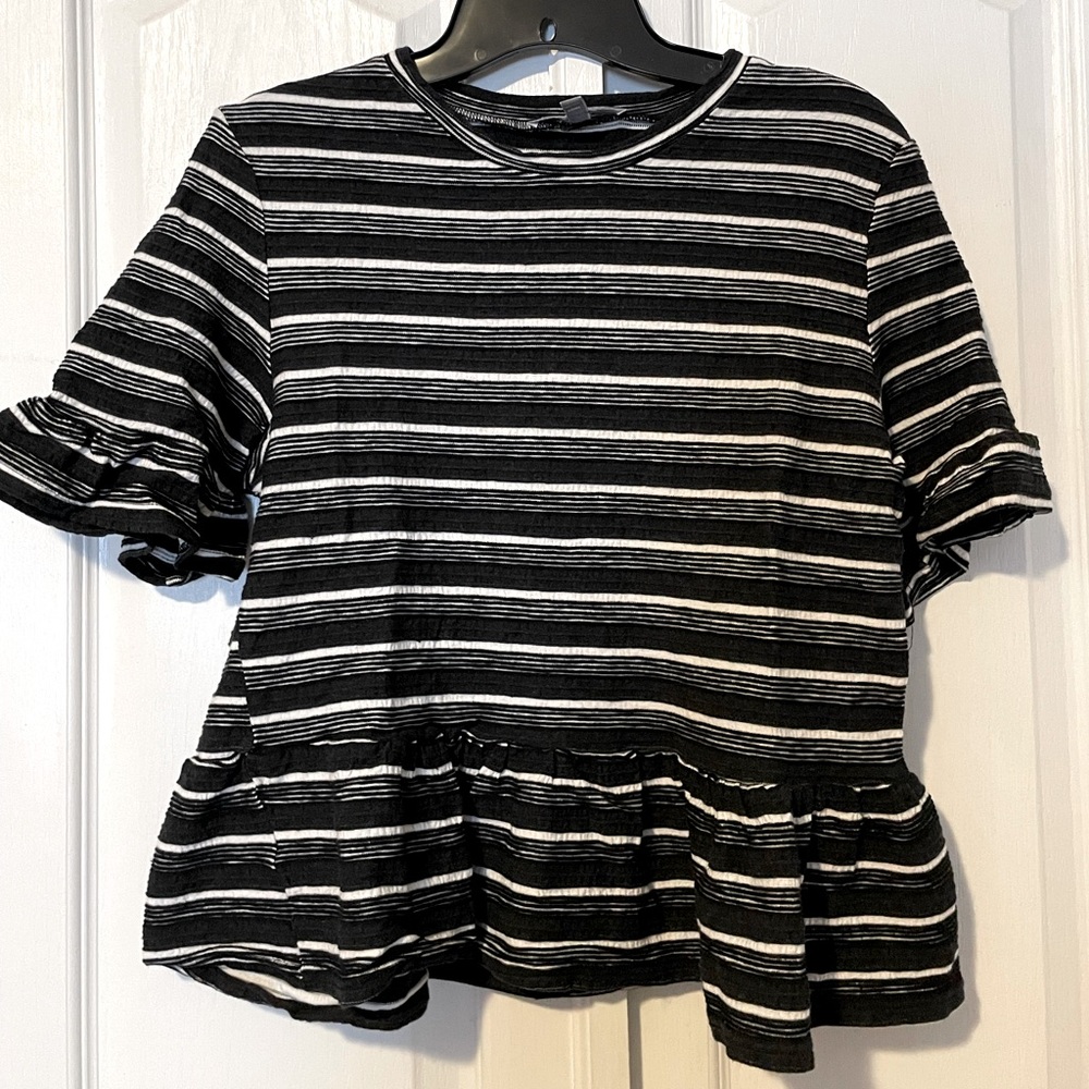 Fancy black and white shirt